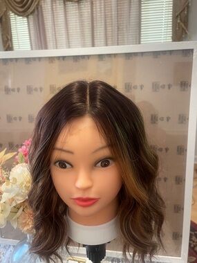 Wig - Brown Balayage Shoulder-Length Waves